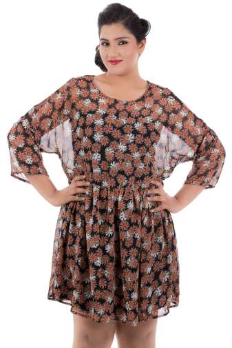 Flower Power Fit And Flared Dress