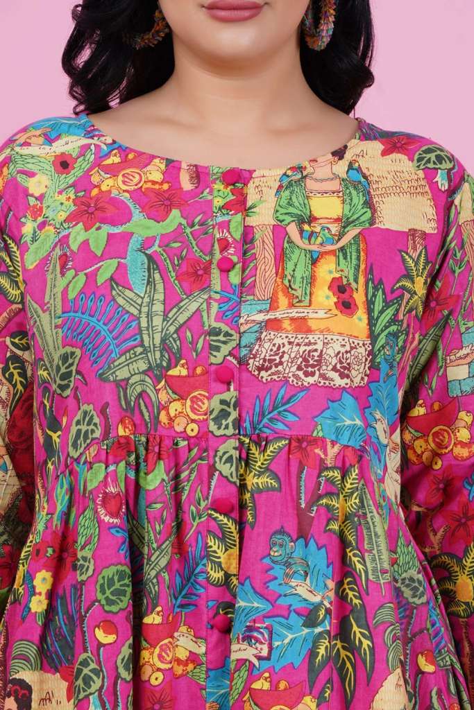 Colorful Glory Printed Shirt Dress
