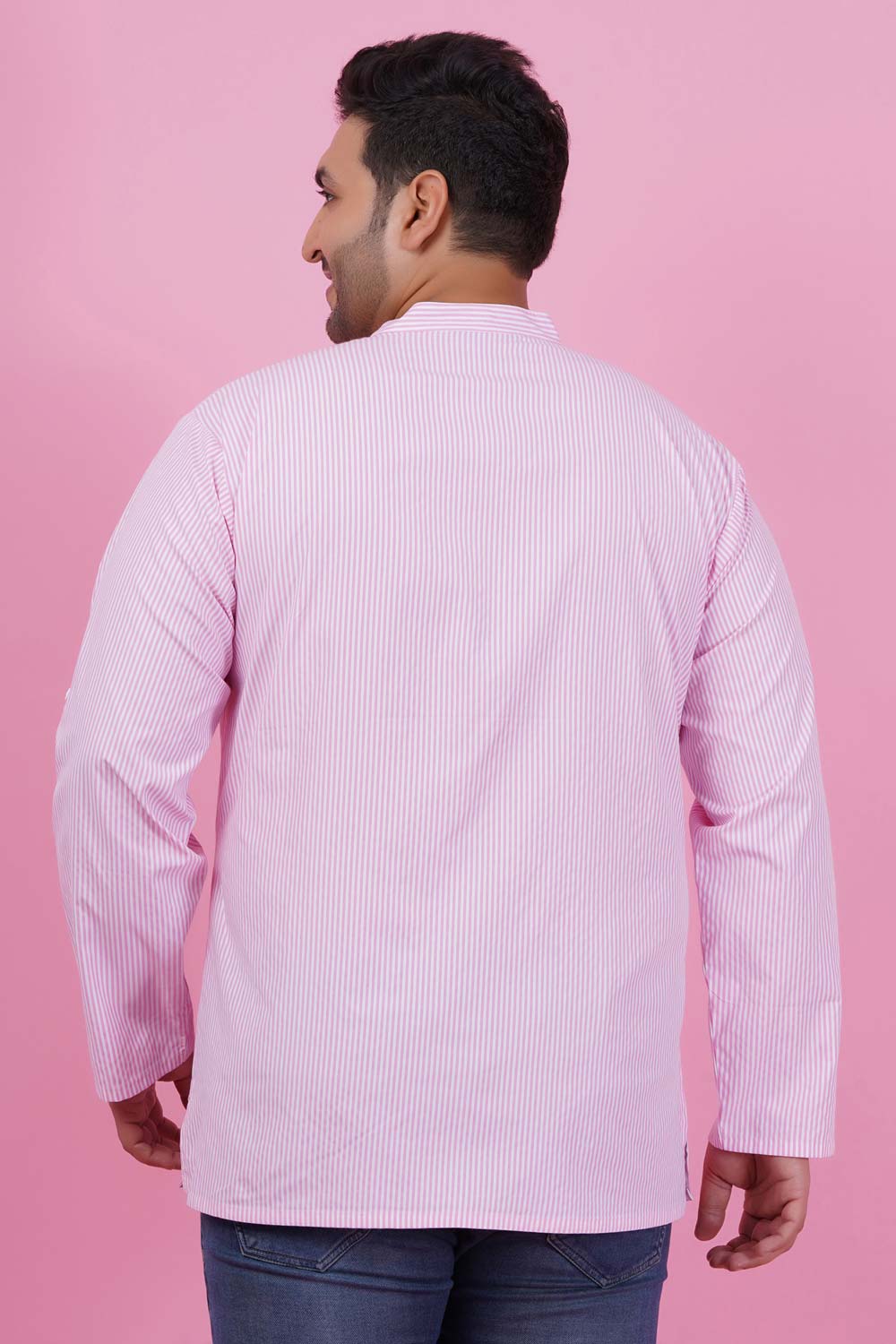 Onion Pink Embroidered Indo-Western Set Design by Qbik Men at Pernia's Pop  Up Shop 2024