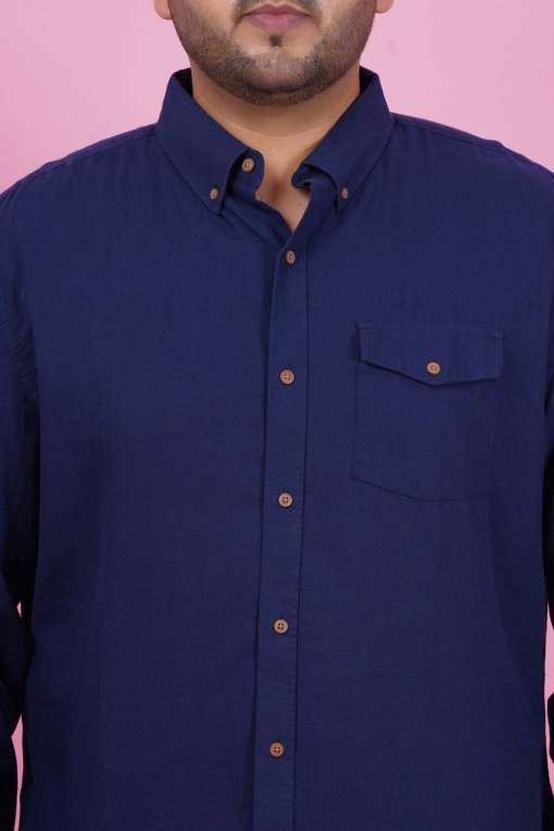 Men Dark Blue Formal Shirt