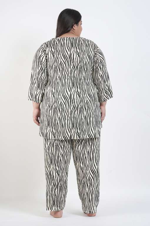 Zebra Printed Pyjama Set
