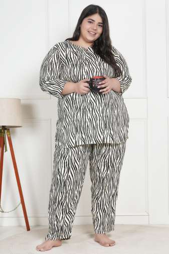 Zebra Printed Pyjama Set